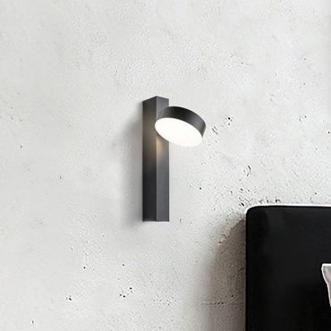 VK Lighting Lopi  - Leselampe mit Schalter - Ø 9,8 x 29,8 cm - 8W LED inkl. - schwarz