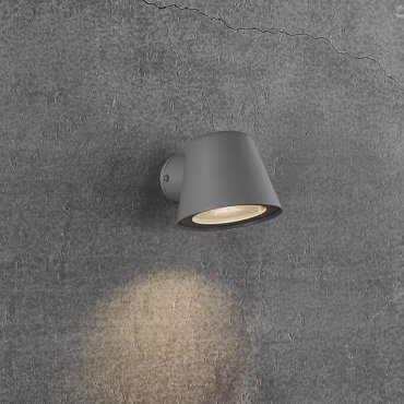 Nordlux Aleria - Außenwandleuchte - 14,7 x 11,5 x 11,3 cm - IP44 - grau
