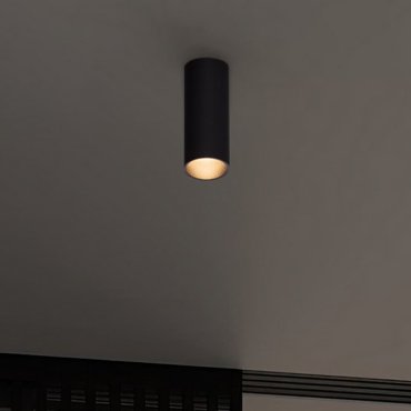 Nova Luce Mor - Aufputzspot - Ø 4 x 17 cm - schwarz