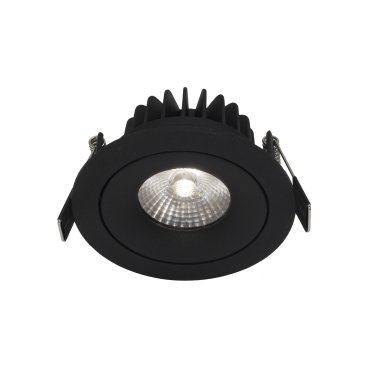 Nova Luce Lazio - Einbaustrahler - Ø 92 mm, Ø 82 mm Einbaumaß - IP54 - schwarz