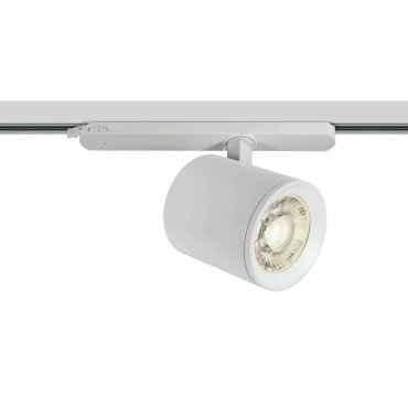 AUSSTELLUNGSSTÜCK - ONE Light Shop PRO – Strahler für Schienensystem – Dreiphasen-Schienensystem – Ø 10 x 11,1 cm – 30W LED inklusive – Weiß – Lichtfarbe Weiß