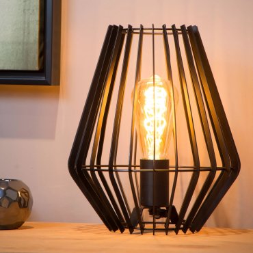 Lucide Reda - Tischleuchte - Ø 23,5 x 26 cm - schwarz