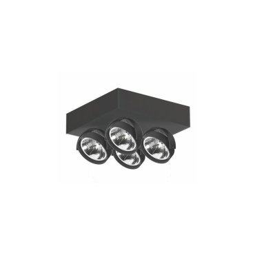 Artdelight Dutchess - Aufbaustrahler 4L - 25 x 25 x 17,5 cm - schwarz
