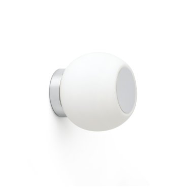 Faro Moy - Wand-/Deckenleuchte - Ø 14 x 13 cm - 4W LED inkl. - IP44 - Aluminium satiniert