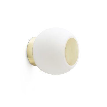 Faro Moy - Wand-/Deckenleuchte - Ø 14 x 13 cm - 4W LED inkl. - IP44 - satiniert gold
