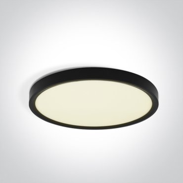 ONE Light Plafo - Deckenleuchte - Ø 30 x 2,5 cm - 24W LED inkl. - schwarz