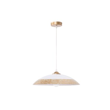 Nova Luce Benito - Pendelleuchte - Ø 40 x 120 cm - weiß und gold