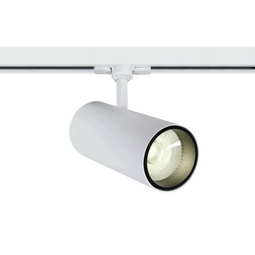 ONE Light COB Cylinder - Stromschienenstrahler mit COB LED - 3-Phasen-Stromschienensystem - Ø 9 x 20 cm - inkl. 30W LED - weiß - warmweiße Lichtfarbe
