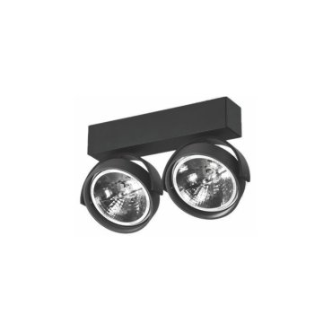 Artdelight Dutchess - Aufbaustrahler 2L - 25 x 6 x 18,9 cm - schwarz