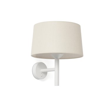 Faro Windsor – wandleuchte – Ø 29 x 39,2 x 26,5 cm – mattweiß und leinen