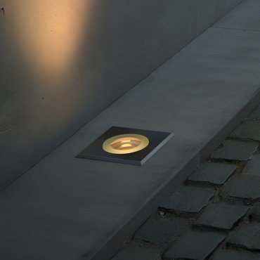 Nordlux Andor - Bodeneinbaustrahler - 110 x 110 mm, Einbaudurchmesser Ø 100 mm - IP67 - Edelstahl