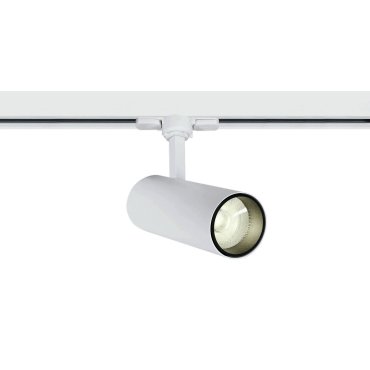 ONE Light COB Cylinder - Stromschienenstrahler mit COB LED - 3-Phasen-Schienensystem - Ø 5,5 x 14,7 cm - inkl. 10W LED - weiß - Lichtfarbe weiß