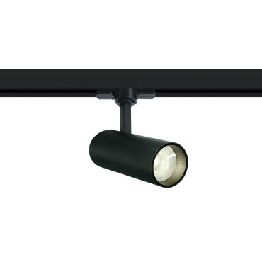 ONE Light COB Cylinder - Stromschienenstrahler mit COB LED - 3-Phasen-Stromschienensystem - Ø 5,5 x 14,7 cm - inkl. 10W LED - schwarz - Lichtfarbe weiß