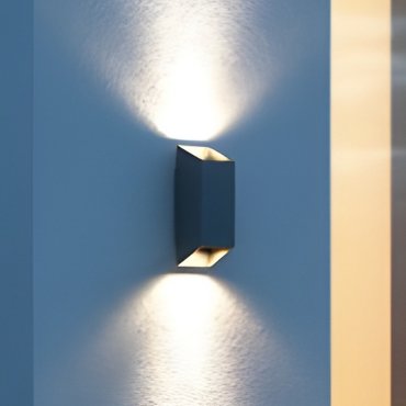 Nordlux Nico - Außenwandleuchte - 8 x 8 x 23,5 cm - IP54 - grau