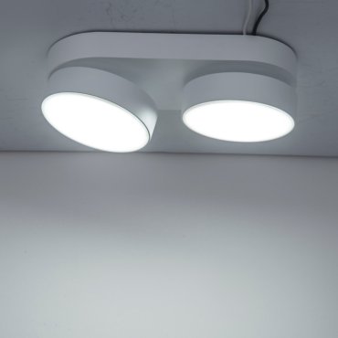 Lutec Stanos - Aufbaustrahler 2L - smart lighting - Lutec Connect - 22 x 10 x 5,5 cm - 13,6W LED inkl. - Dimmfunktion über App - 2700K-6500K - weiß