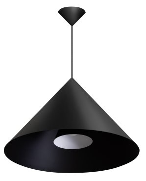 ETH Dillon - hängeleuchte - Ø 55 x 200 cm - schwarz
