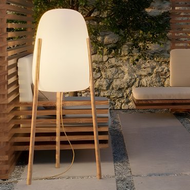 New Garden Rocket 145 - Außen-Stehleuchte - Ø63,5 x 145 cm - 9W dimmbare LED inkl. - IP65 - weiß