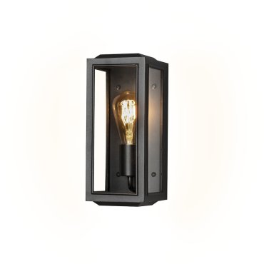 Konstsmide Carpi Mini – außenandleuchte – 12,5 x 15 x 30 cm – IP44 – schwarz