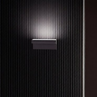 Nova Luce Lita - Außenwandleuchte - 20 x 9 x 12 cm - 6W LED inkl. - IP65 - zement