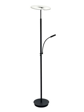 Artdelight Riva - Stehleuchte - Ø 30 x 180 cm - 30W dimmbar bis warm led inkl - schwarz