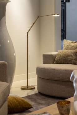 Artdelight Palermo - Stehleuchte - Ø 26 x 170 cm - 10W gedimmt bis warm led inkl - bronze