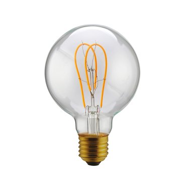 Daylight Italia LED – Ø 9,5 x 13,5 cm – E27 – 4,9W – 2200K – klar