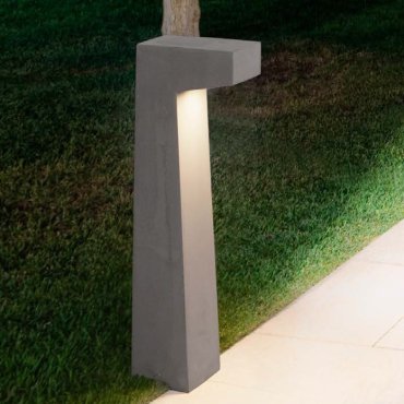 Nova Luce Aran - Gartenpfosten - 15 x 70 x 14 cm - 5W LED inkl. - IP65 - grau