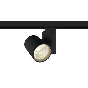 ONE Light COB Track Spot - Stromschienenstrahler mit COB LED - 3-Phasen-Schienensystem - Ø 9 x 14 cm - inkl. 30W LED - schwarz - Lichtfarbe warmweiß