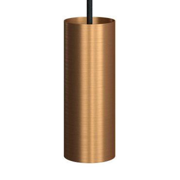 Creative Cables Tube - Hängeleuchte 1L - Ø 12,5 x Ø 6 x 190 cm - gebürstete Bronze
