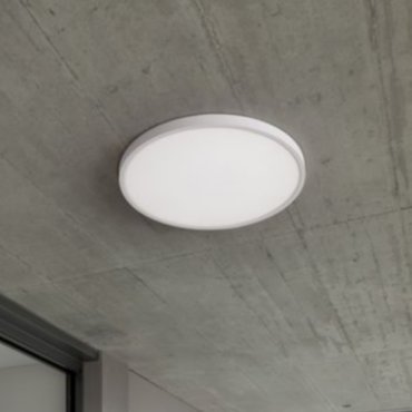 Nova Luce Dixie CCT - deckenleuchte - Ø 40 x 2,5 cm - 36W LED inkl. - sand weiß