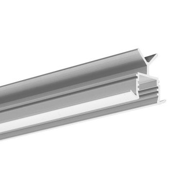 Klus POR - LED-Einbauprofil für Treppengeländer - 2,32 cm x 2,29 cm - 201cm Länge - silber eloxiert