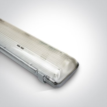 ONE Light Range für T8 LED-Röhren - 126,5 x 8 x 11cm - IP65 - grau