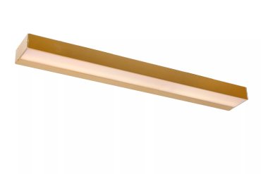 Lucide Alexa - Wandleuchte länglich - 8W LED inkl - 60 x 8 x 3,6 cm - IP44 - matt gold