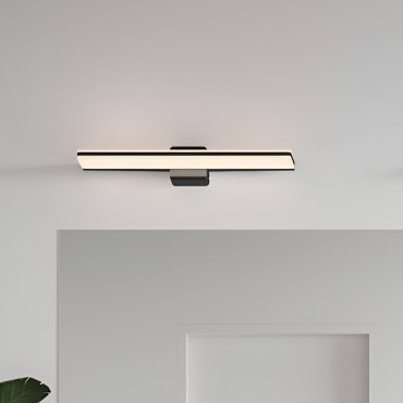 Nordlux Tinia 60 - wandleuchte - 60 x 10 x 14 cm - 3 Stufen dimmbar - 24W LED inkl. - IP44 - schwarz