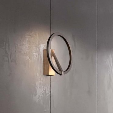 Nova Luce Tilia - wandleuchte - Ø 22 x 10 cm - 10W LED inkl. - nebliges nickel