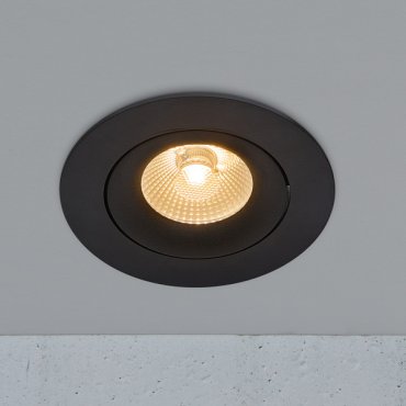 Nordlux Aliki - Einbaustrahler - Ø 96 mm, Ø 83 mm Einbaumaß - 8W dimmbare LED inkl. - IP44 - schwarz