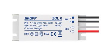 Skoff LED-Treiber - 10Vdc/230V - 6W