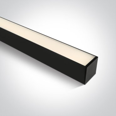 ONE Light LED Linear Profiles - Decken-/Hängelampe - 120 x 7,5 x 7,5 cm - einstellbare Helligkeit 20W/30W/40W LED inkl. - schwarz - einstellbare Lichtfarbe