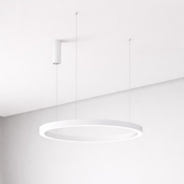 Nova Luce Elowen - Hängeleuchte - Ø 80 x 150 cm - 77W dimmbare LED inkl. - weiß