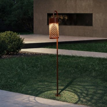 Nova Luce Motley - Gartenleuchte - Ø 10 x 100 x 18,5 cm - 9W LED inkl. - IP65 - Sand schwarz