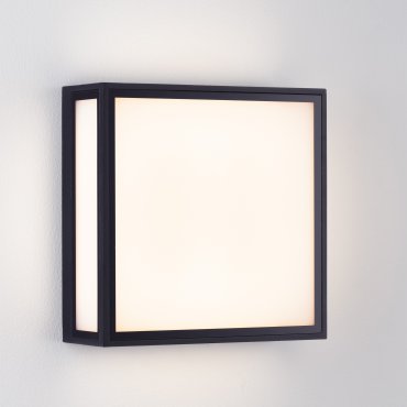 Nova Luce Astral - Wand- und Deckenleuchte für den Außenbereich - 22 x 22 x 8,7 cm - 16W LED inkl. - IP65 - dunkel anthrazit