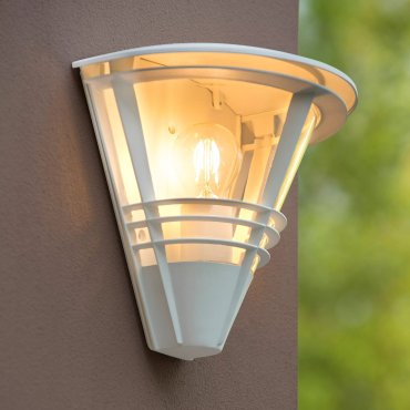 Lucide Livia - Außenwandleuchte - 27 x 17,5 x 25 cm - IP44 - weiß