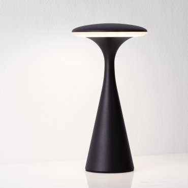 Nova Luce Grigio - wiederaufladbare Tischleuchte für den Außenbereich - Ø 10,1 x 19,7 cm - IP54 - Sand schwarz