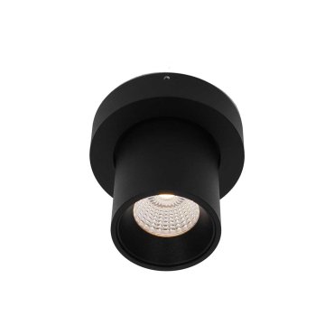 Artdelight Laguna - Aufbaustrahler 1L - Ø 10 x 9,5 cm - 6W dimmbare LED inkl. - schwarz