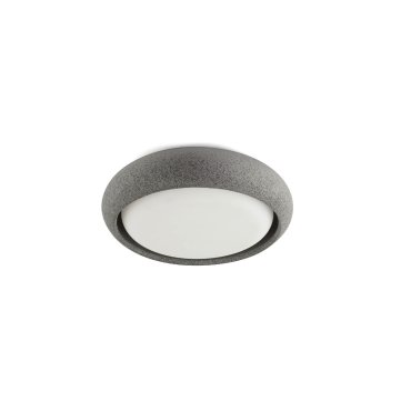 Faro Anga - Deckenleuchte - Ø 24 x 6,5 cm - 15W LED inkl. - IP44 - dunkelgrau