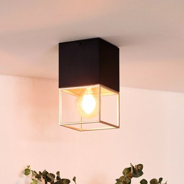 Lucide Rixt - Deckenleuchte - 10 x 10 x 18 cm - schwarz