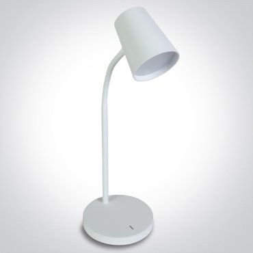 ONE Light Reading LED Lamps - Schreibtischlampe - Ø 7,3 x 40 cm - 3 Stufen dimmbar - 5W LED inkl. - weiß