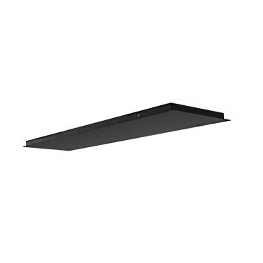 Artdelight Plate - Deckenplatte erweiterbar auf bis zu 15 Lampen - 160 x 30 x 3 cm - schwarz