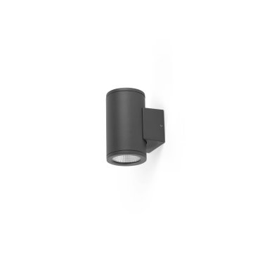 Faro Tond 2L - Außenwandleuchte - Ø 8 x 10,6 x 13 cm - 2x 6W LED inkl. 2700K - IP54 - dunkelgrau