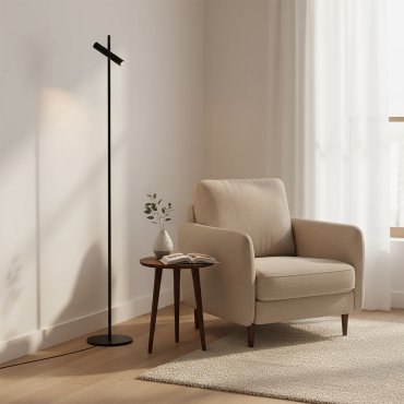 Lucide Philon - Leseleuchte - Ø 23 x 140 cm - 4,5W dimmbare LED inkl - schwarz